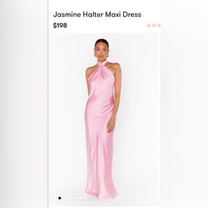 BRAND NEW (With Tags)Large Light Pink Show Me Your MuMu Jasmine Halter Maxi